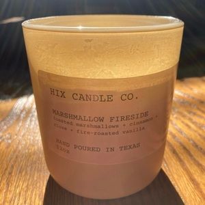 Marshmallow Fireside Beeswax Candle w/Wood Wick